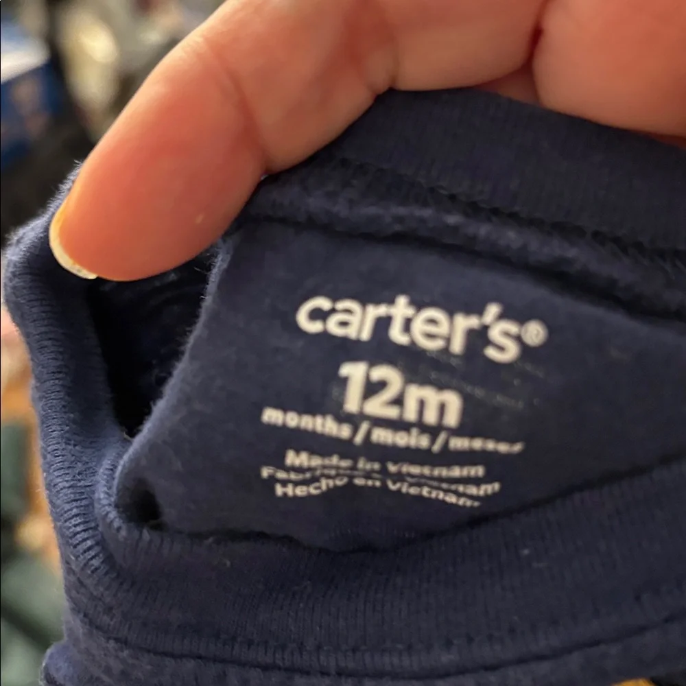 Carter’s Kids Blue and Yellow Truck T-Shirt 12 Months